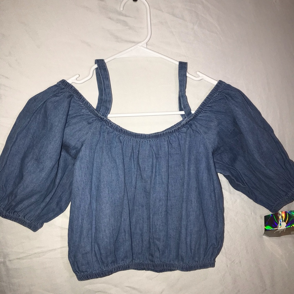 A cute jean Crop Top!